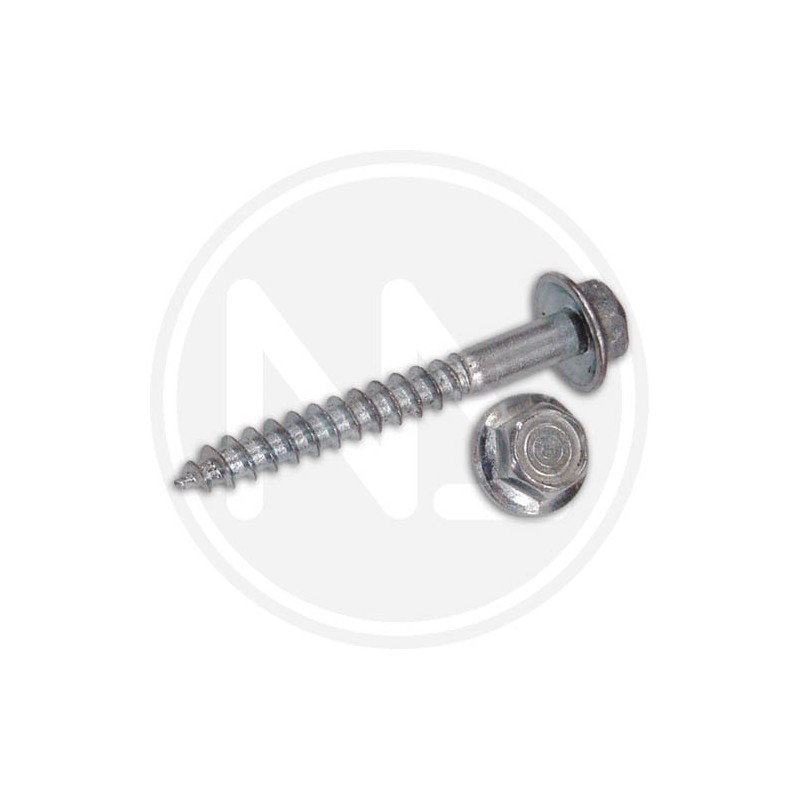 ZINCPLATED WOOD screws HEX HEAD 6 MM