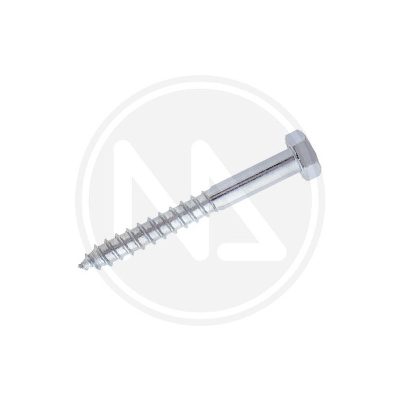 zincplated wood screws Hex head 8 mm