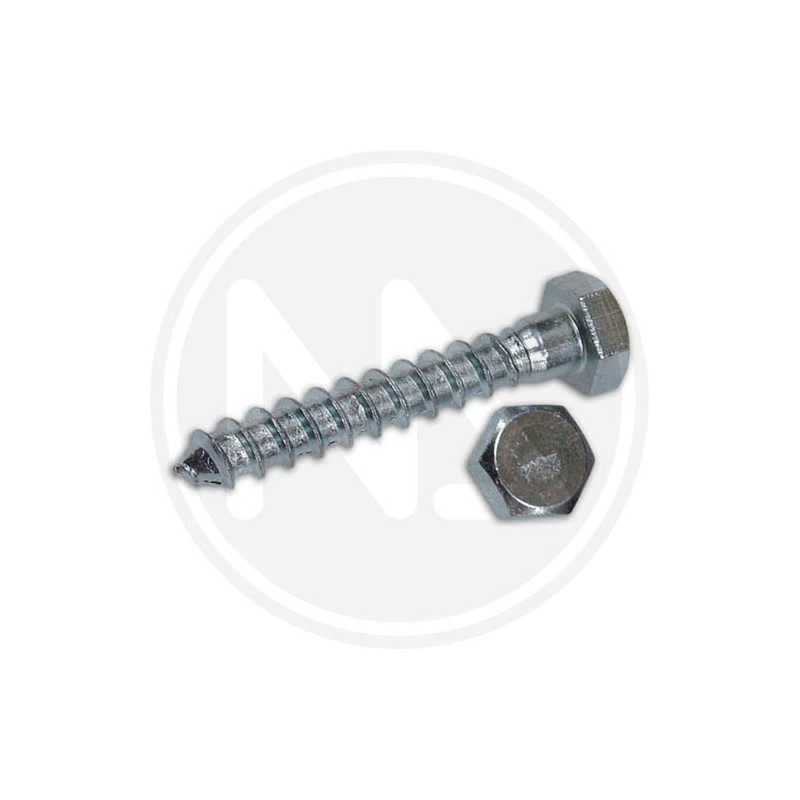 zincplated wood screws hex head 10 mm
