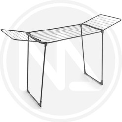 STENDIBIANCHERIA A CAVALLETTO IN ACCIAIO "HYDRA ONYX" METALTEX