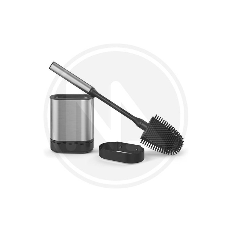 STEEL/PLASTIC BRUSH HOLDER "cleany inox" METALTEX