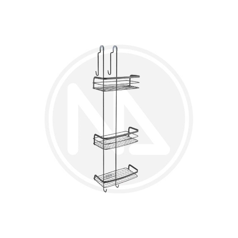 SHOWER SUPPORT with HOOK 3 levels "ORIGIN LAVA" METALTEX