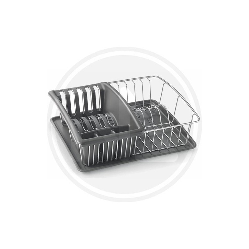 DISH DRAINAGE WITH TRAY AND PAN METALTEX
