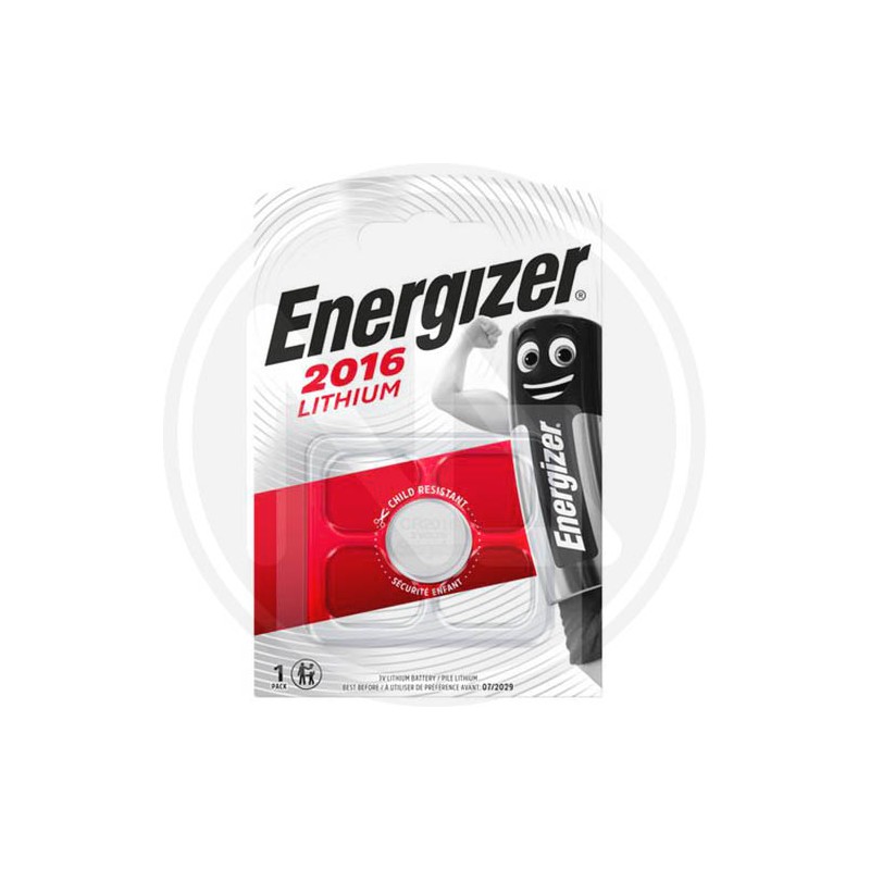 BATTERIE LITHIUM MINIMICRO PIATTA "CR2016" ENERGIZER