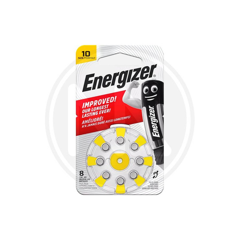 BATTERIE ACUSTICA GIALLA "A10" ENERGIZER