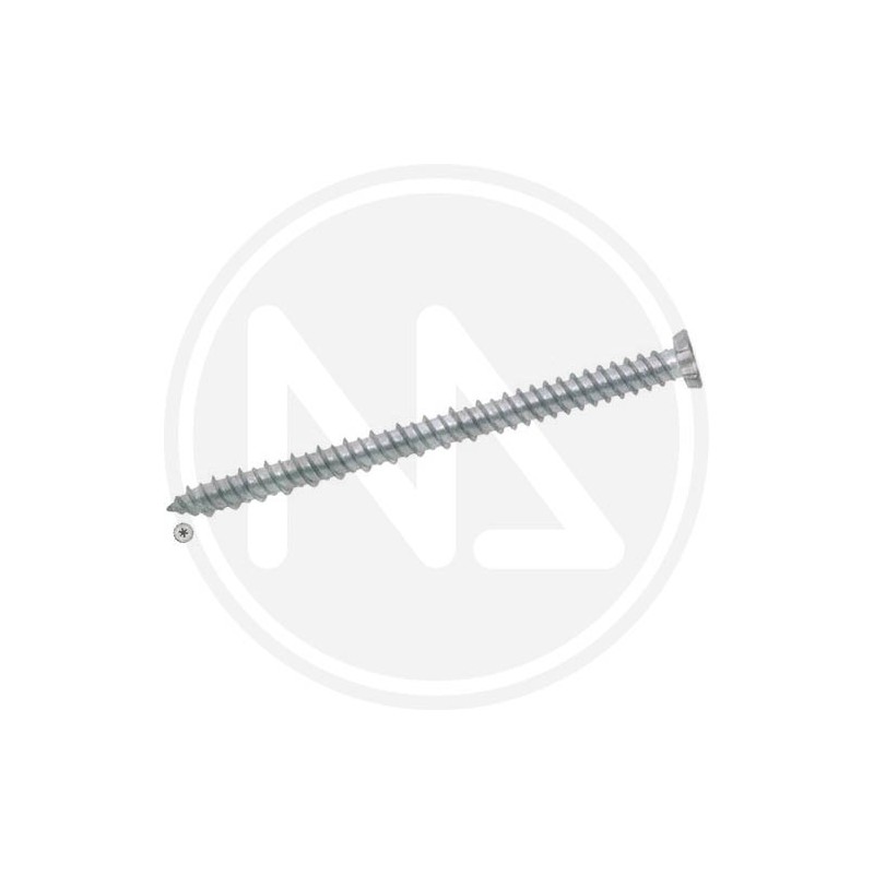 zincplated screws for concrete tx flat flared head 7,5 mm.
