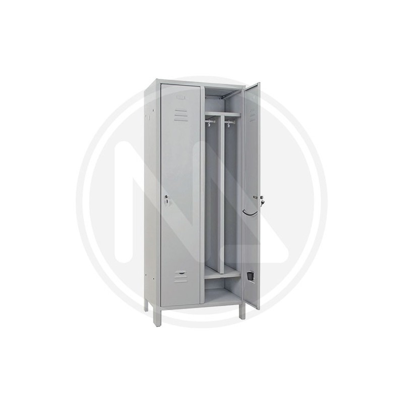 DIRTY-CLEAN SLIM METAL WARDROBE 2 PLACEs + shoes divider