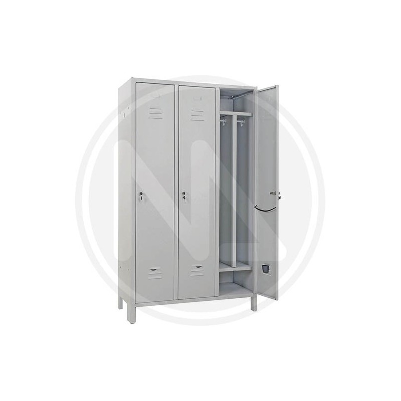 DIRTY-CLEAN SLIM METAL WARDROBE 3 PLACEs + shoes divider