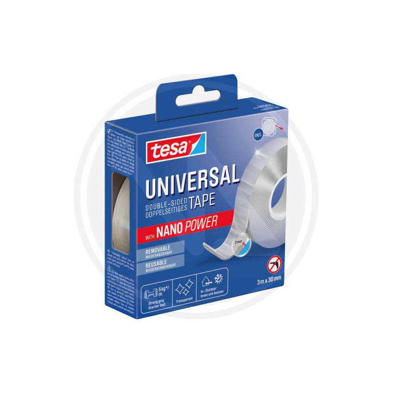 double - sided adhesive tape roll "NANO POWER" TESA
