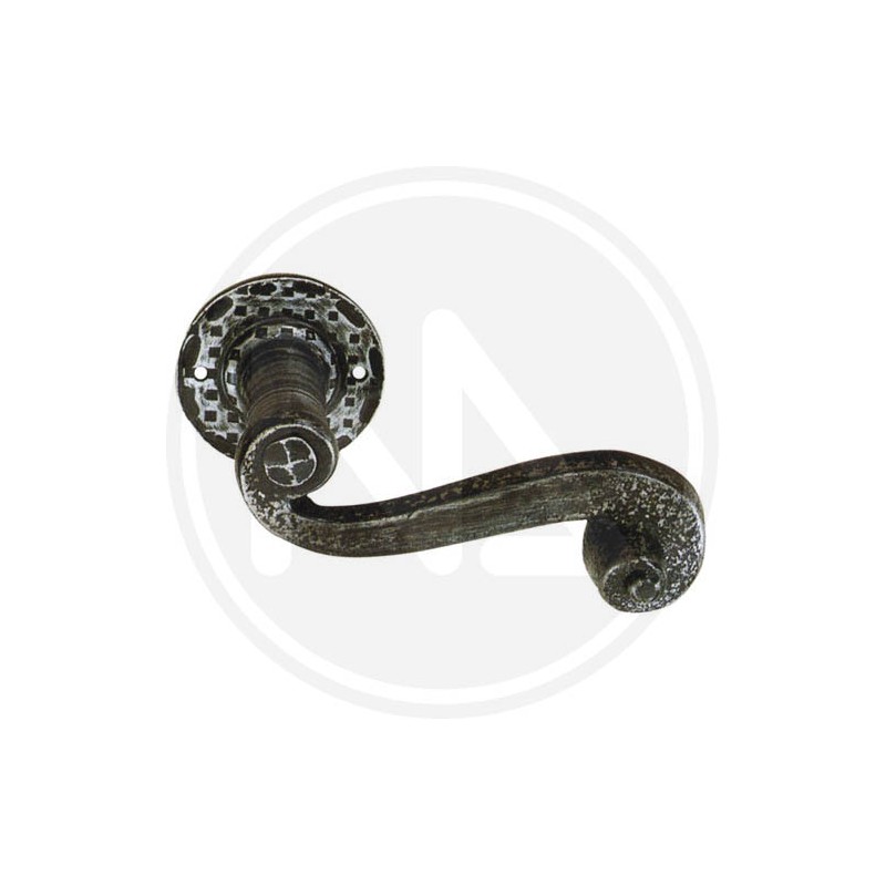 MANIGLIA per porta IN FERRO BATTUTO