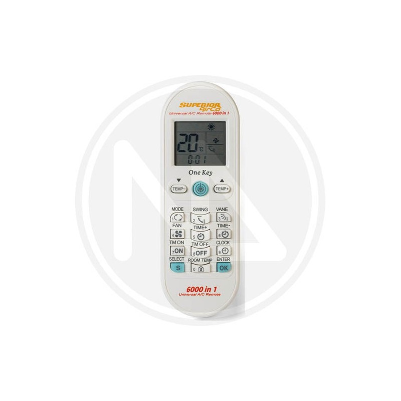 REMOTE CONTROL FOR CONDITIONER "AIRCO 6000in1"