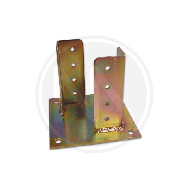 tropical steel support for pillars with plate
