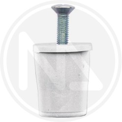 TAPPO D'ARRESTO in nylon BIANCO per tapparella