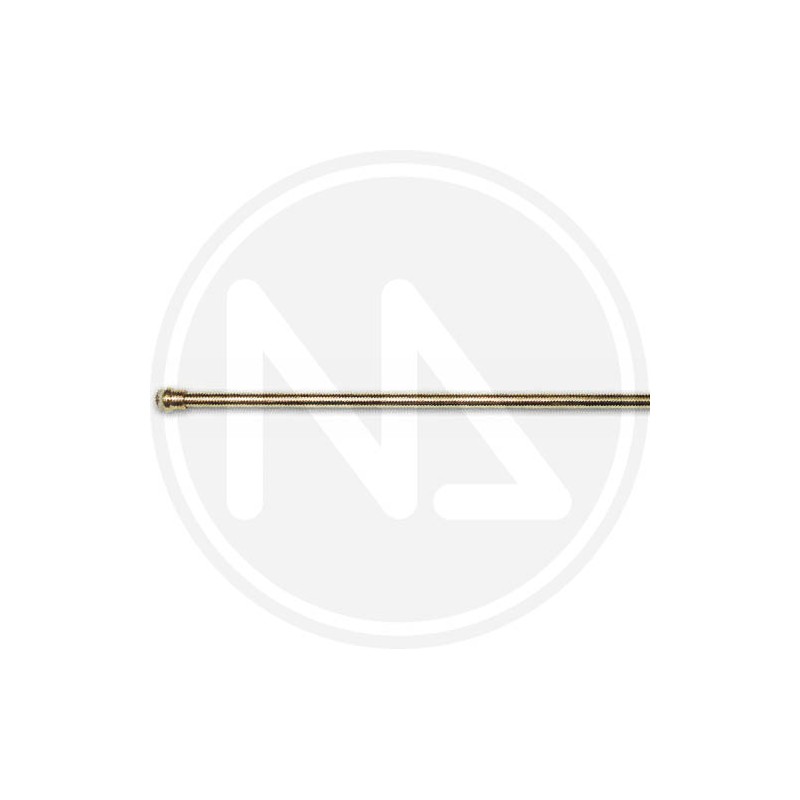 spring loaded shiny brass net rod with suction disk