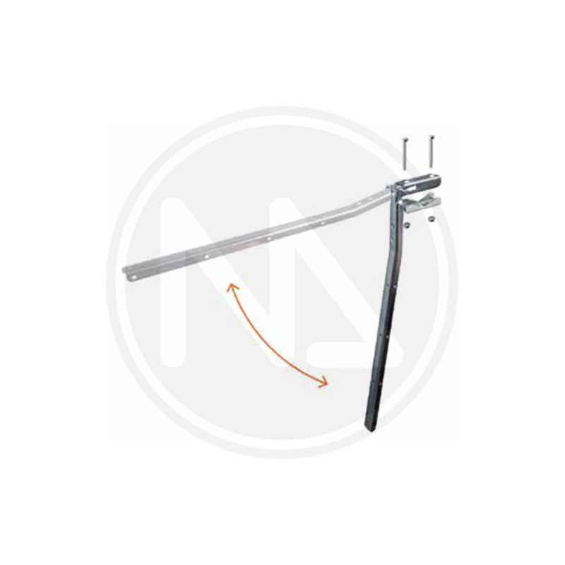 Galvanized folding clothesline arms for balconies
