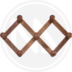 EXTENSIBLE WALNUT WOOD HOOK