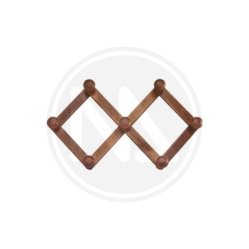 EXTENSIBLE WALNUT WOOD HOOK