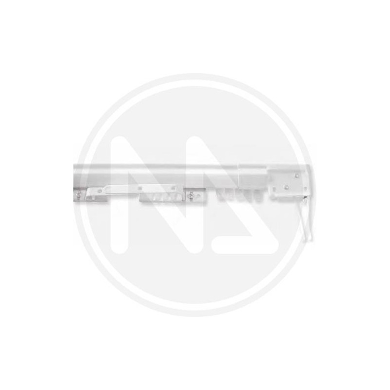 white steel extensible curtain rods "easy" (mod. valiant)