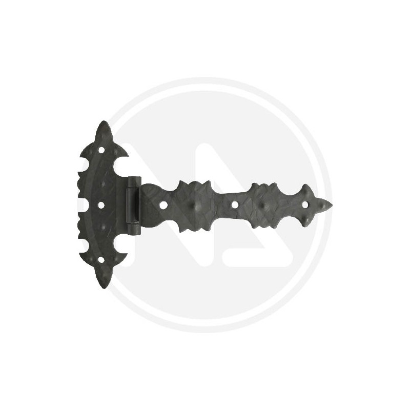 WROUGHT IRON HINGE CURVED WING