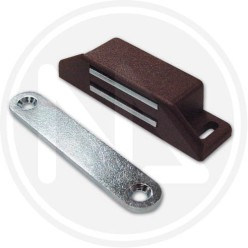 BROWN rectangular magnetic lock for furniture doors 658