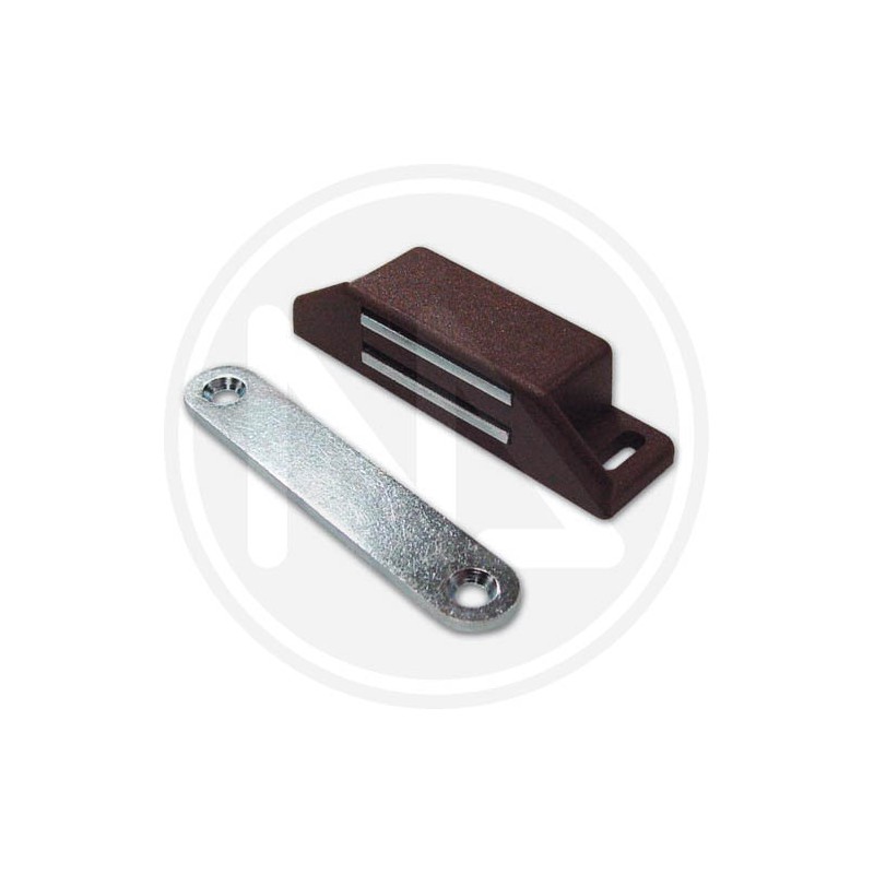BROWN rectangular magnetic lock for furniture doors 658