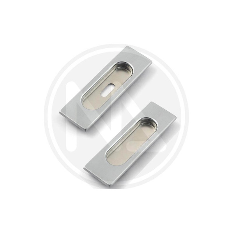 handle for sliding door chrome RECTANGULAR recess