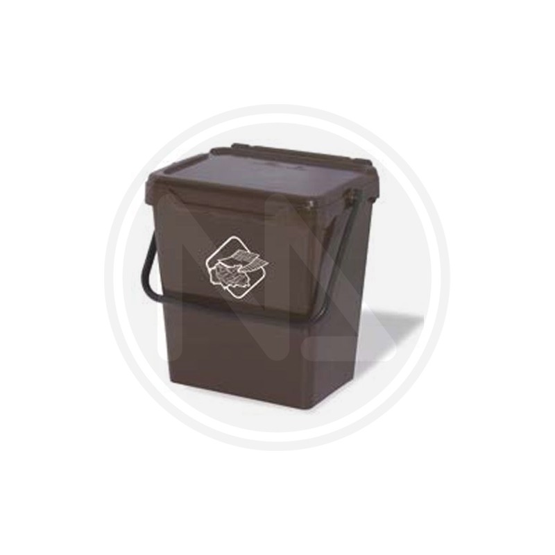 WASTE BIN X DIFFERENTIATED With LID and handle