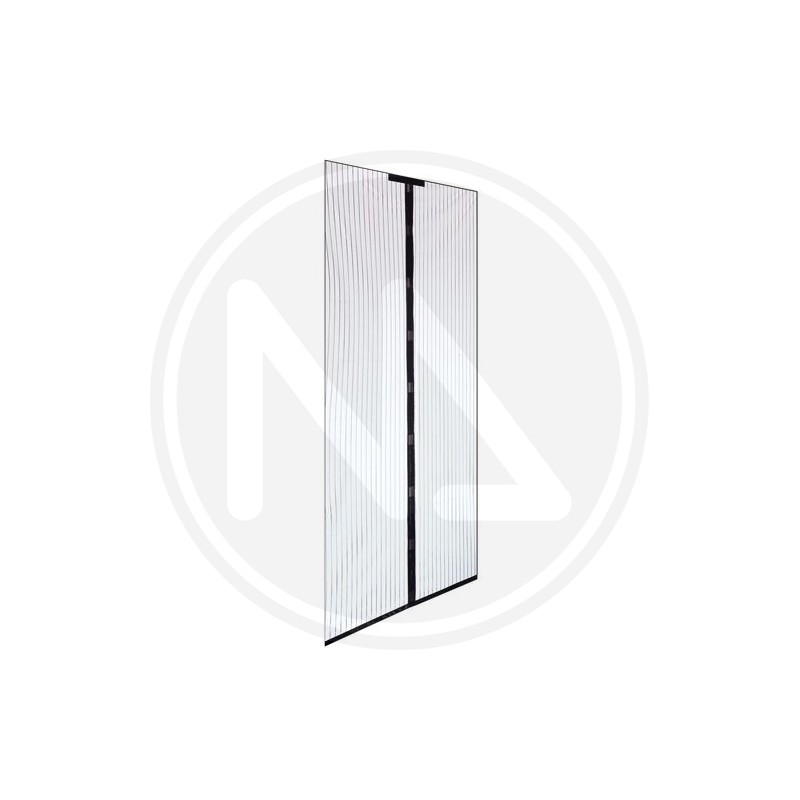 ZANZARIERA Con VELCRO per PORTE MAGNETICA "ECCO MAGNET" nero