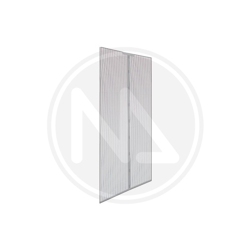 grey MOSQUITO NET With VELCRO for MAGNETIC STRIPED DOORS