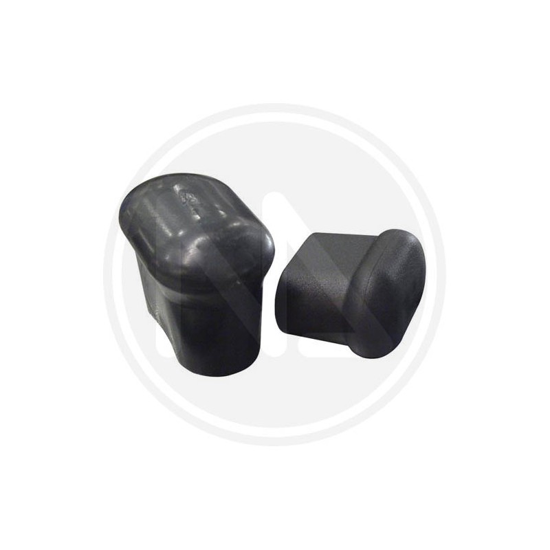 oval external rubber tip