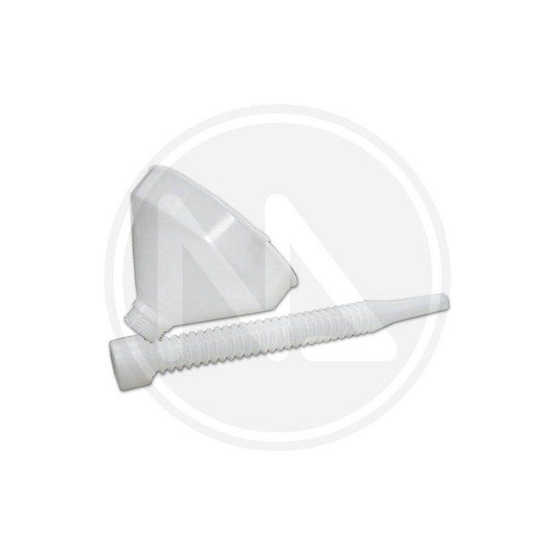 pvc funnel with a flexible extension AND FILTER