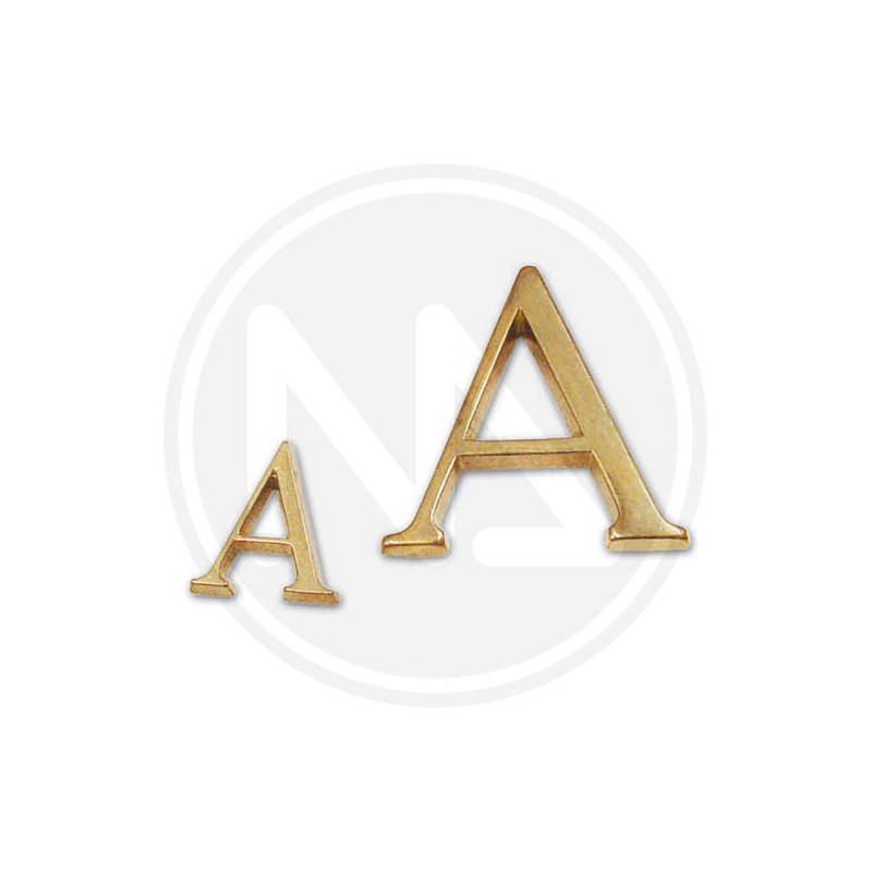 brass letter 40 MM. A-M