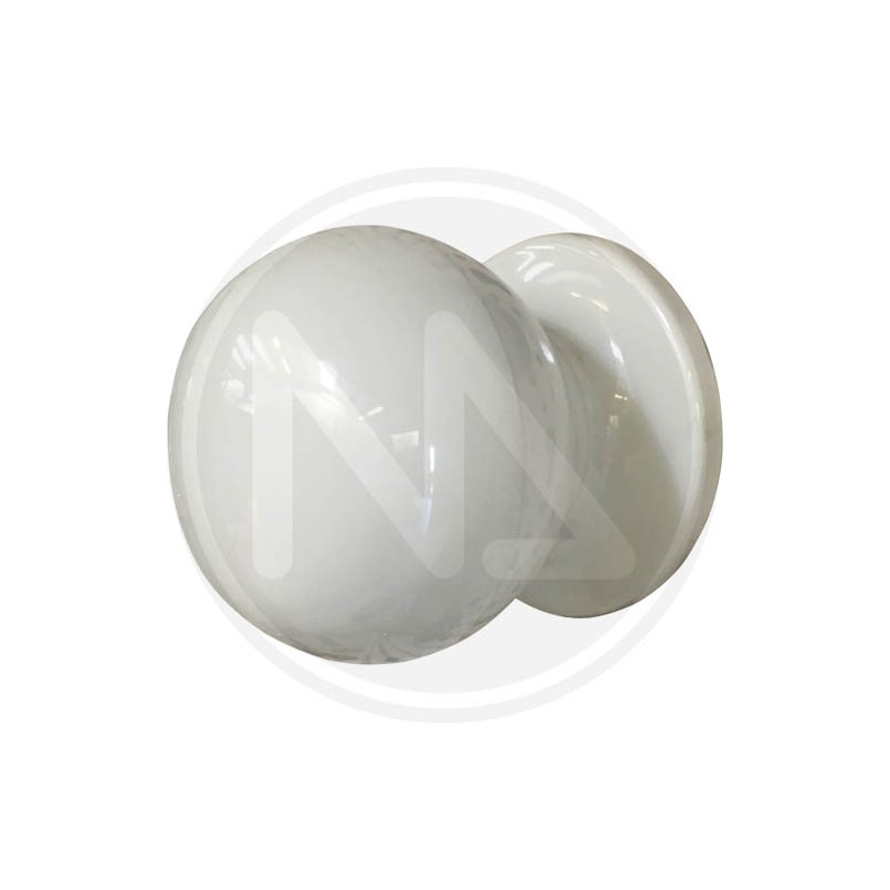 POMOLO per portone IN RESINA BIANCO 70 mm.