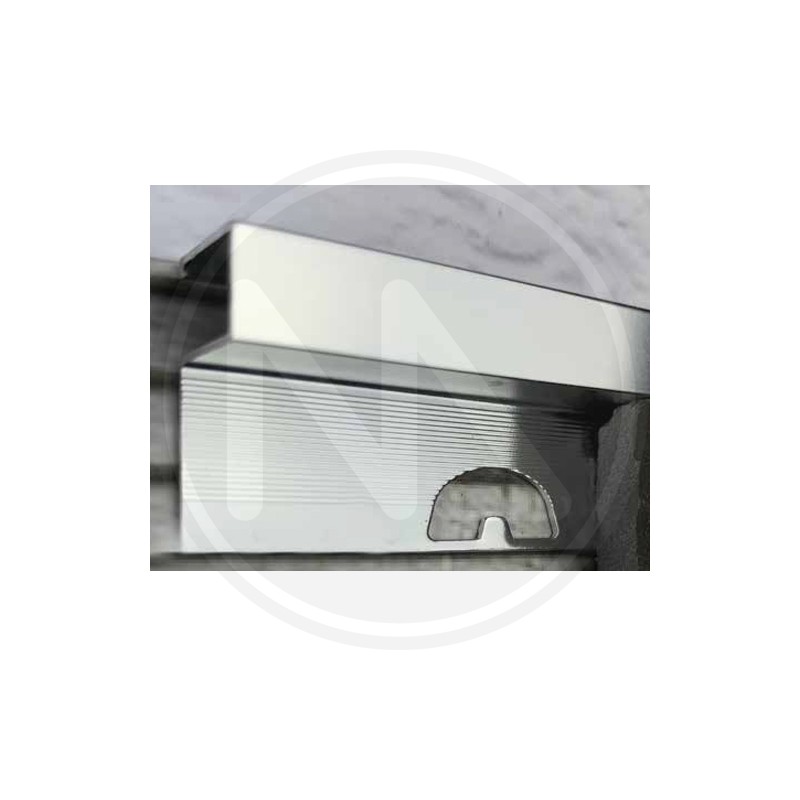 PROFILO ALLUMINIO ARGENTO LUCIDO "QUADRATO" (JOLLY)