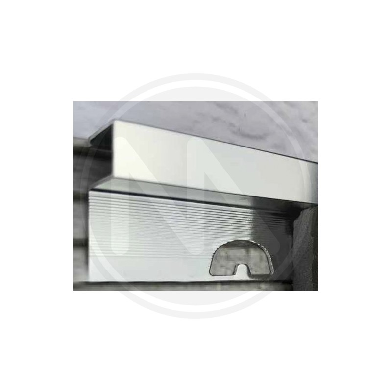 SATIN SILVER ALUMINUM PROFILE "SQUARE"