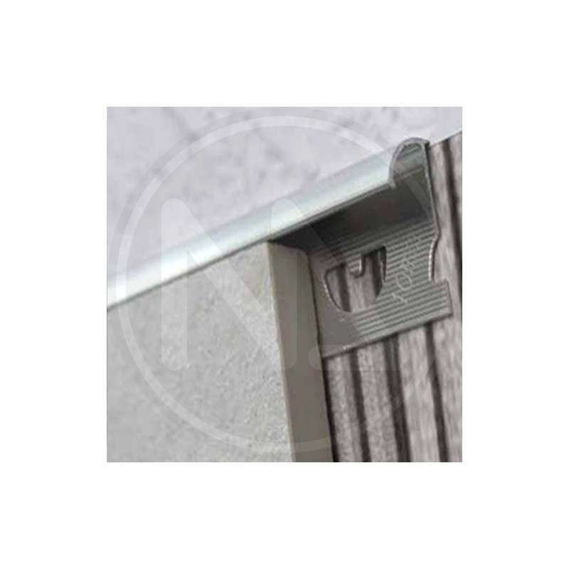 SILVER ALUMINUM PROFILE "OPEN ROUND"