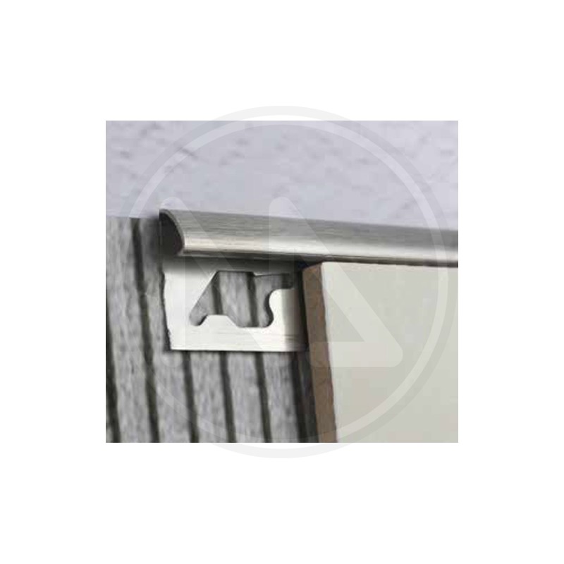 POLISHED STAINLESS STEEL PROFILE "OPEN ROUND"