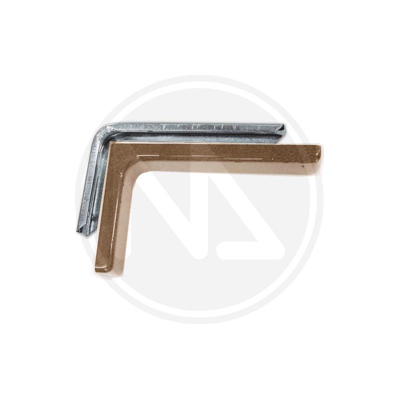 brown bracket for furnishings with cover