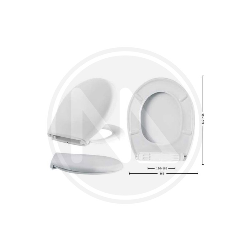 sedile per vaso wc in resina "boxer"