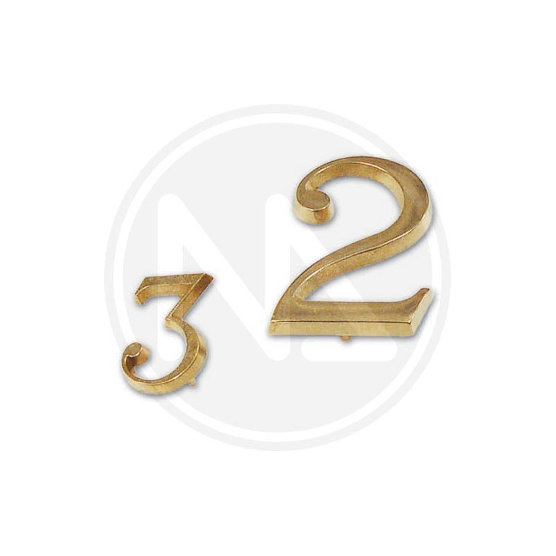 brass number 40 MM. 0-8
