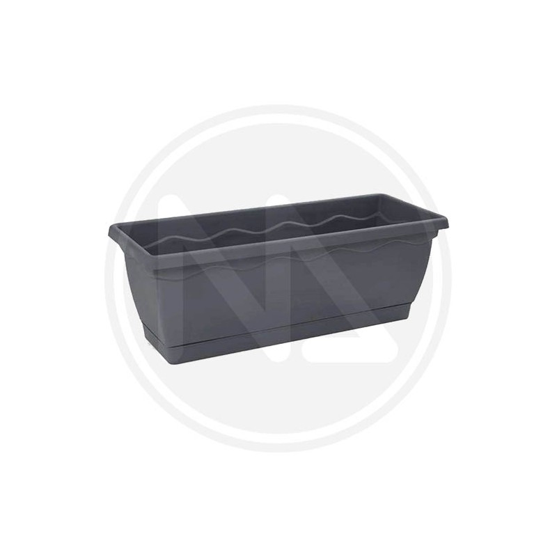 flower rectangular pot "ANTRACITE"