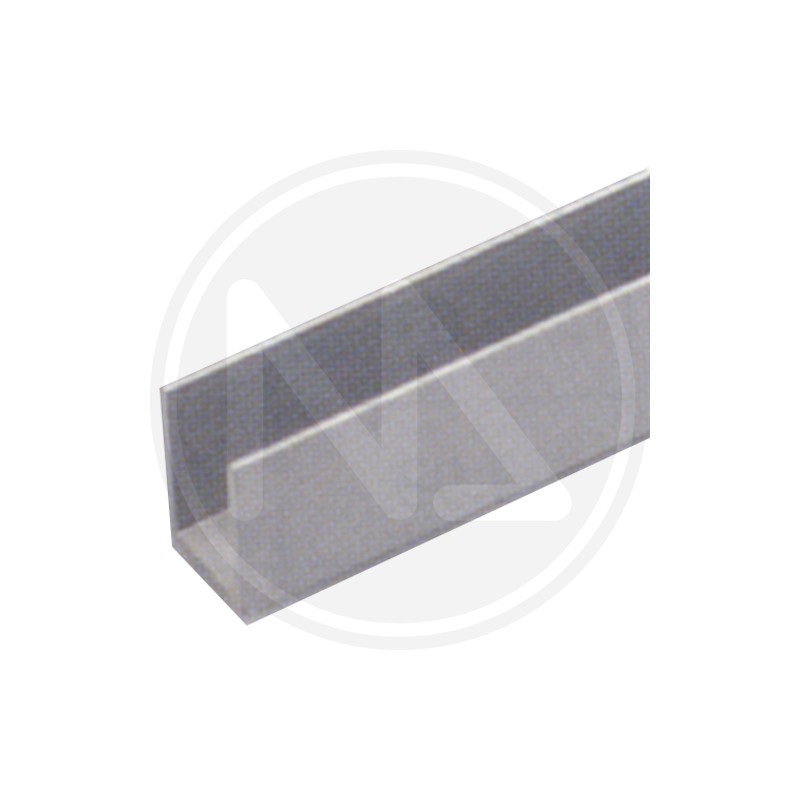 PROFILO IN ALLUMINIO ARGENTO "CANALINO U"