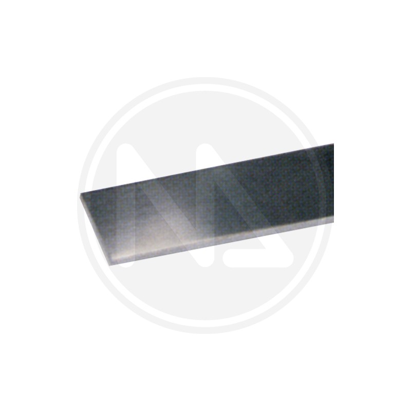 "FLAT" ALUMINUM PROFILE, shiny silver
