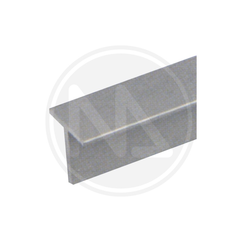 SILVER ALUMINIUM outline "T"