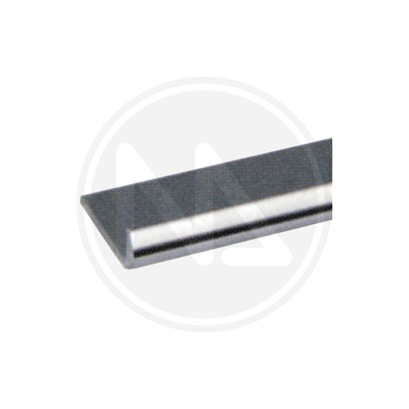 PROFILO IN ALLUMINIO ARGENTO CROMATO "UNGHIETTA"