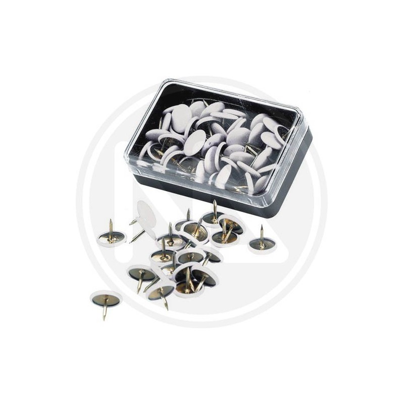 WHITE drawing pins "ONE PRICE" MAURER