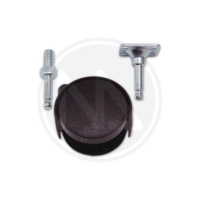 nylon double wheel with hinge and revolving plate kit