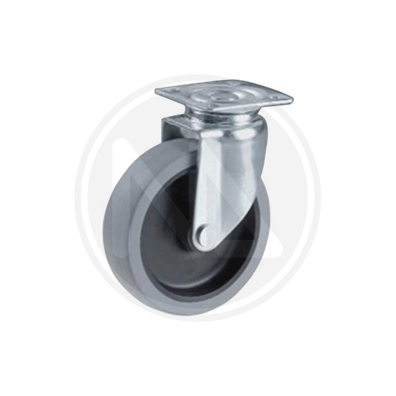 rubber wheel with revolving plate "d1p 7 FORCELLA"