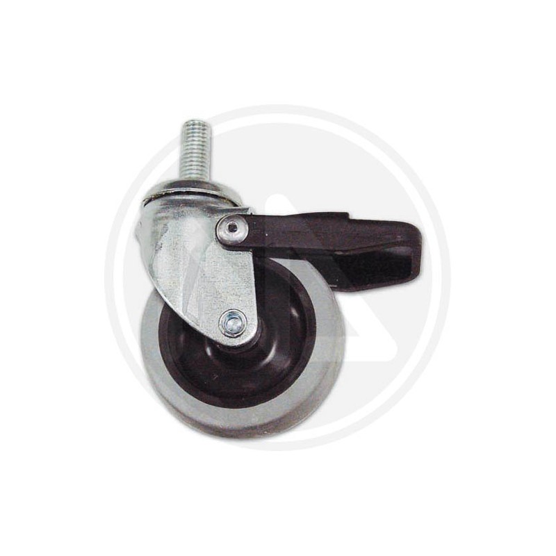 rubber wheel with revolving hinge and brake "df-2-7 FORCELLA"