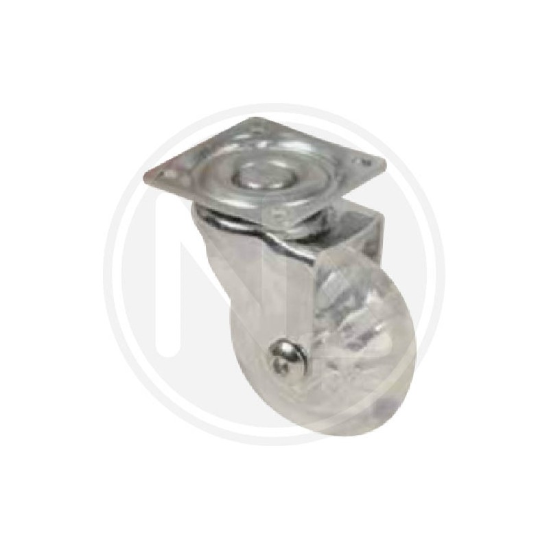 TRANSPARENT RUBBER WHEEL WITH PLATE